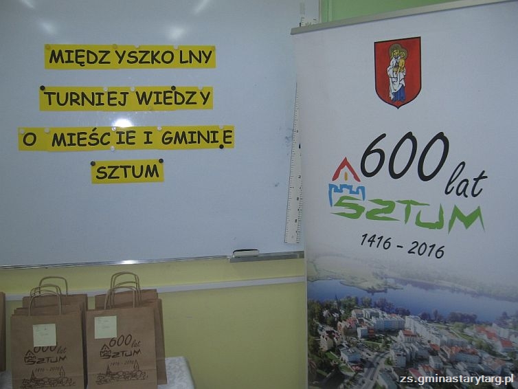 Turniej Wiedzy o Mieście i Gminie Sztum Turniej Wiedzy o Mieście i Gminie Sztum
